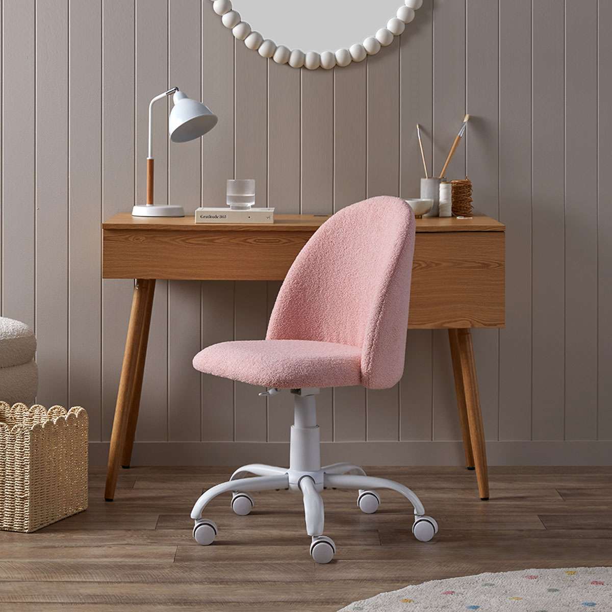 Nolan Office Chair - Pink - Mocka New Zealand