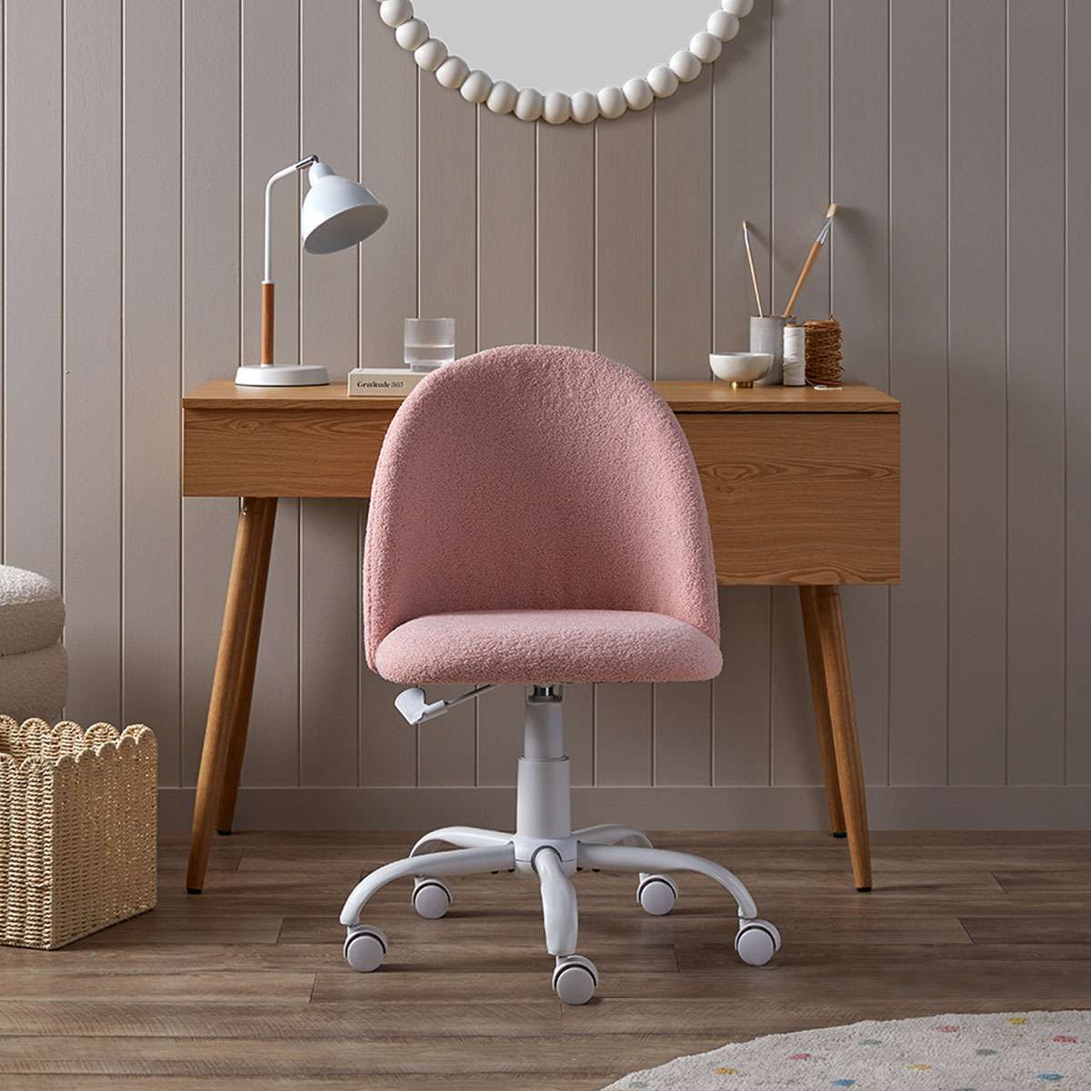 Nolan Office Chair - Pink - Mocka New Zealand