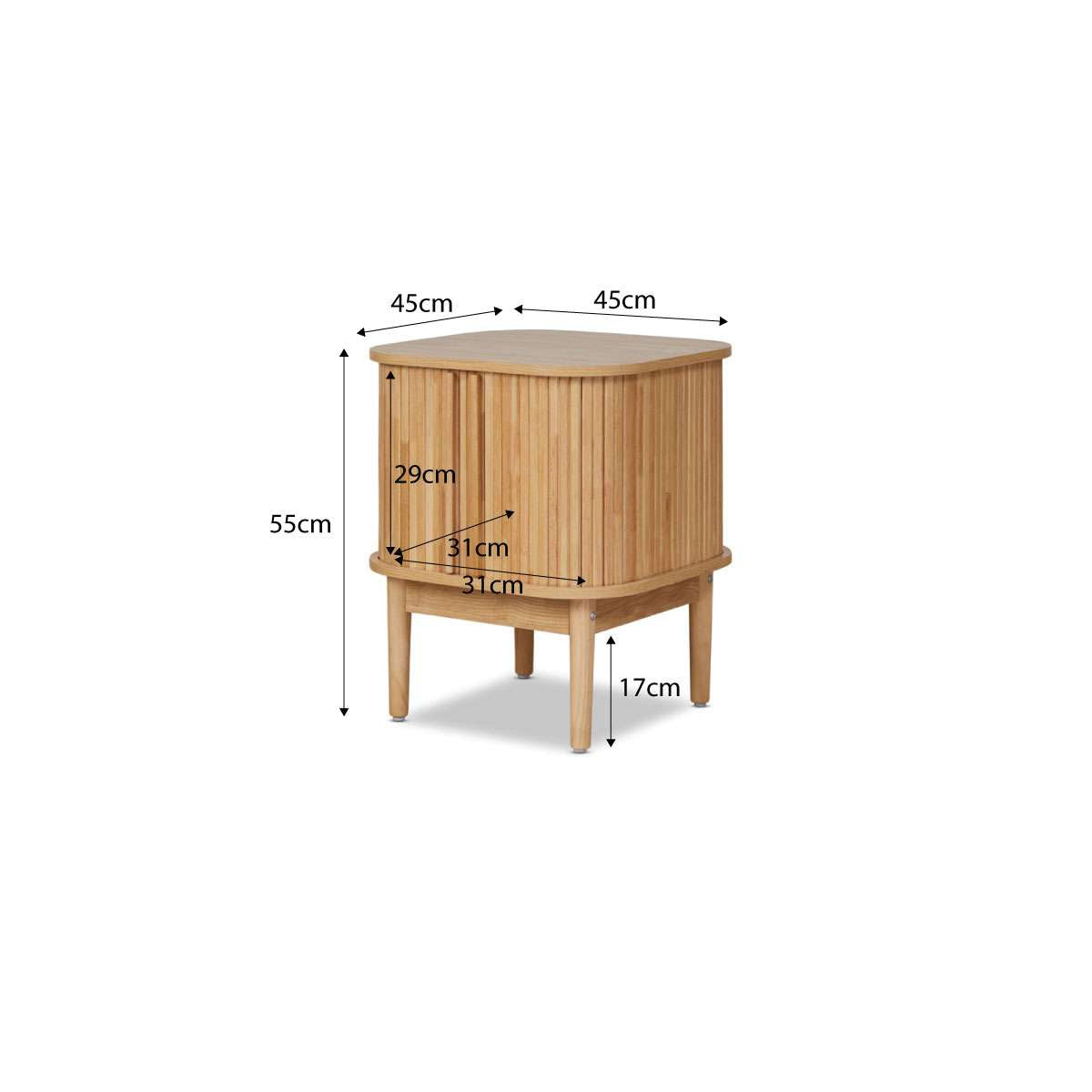 Maeve Bedside Table - Natural - Mocka New Zealand