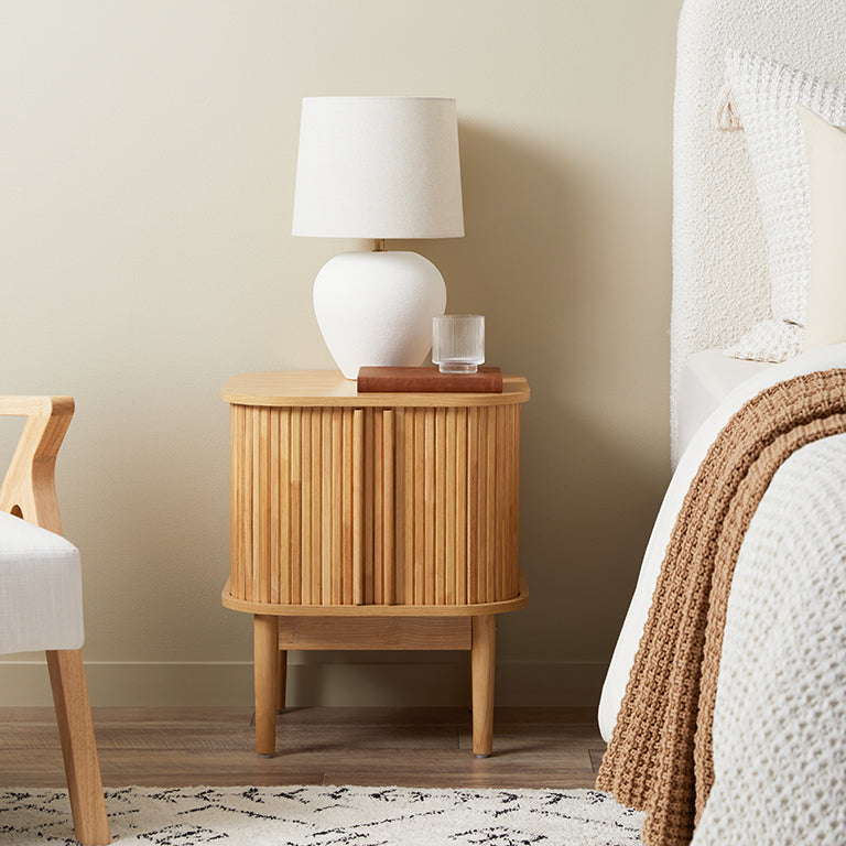 Maeve Bedside Table - Natural - Mocka New Zealand