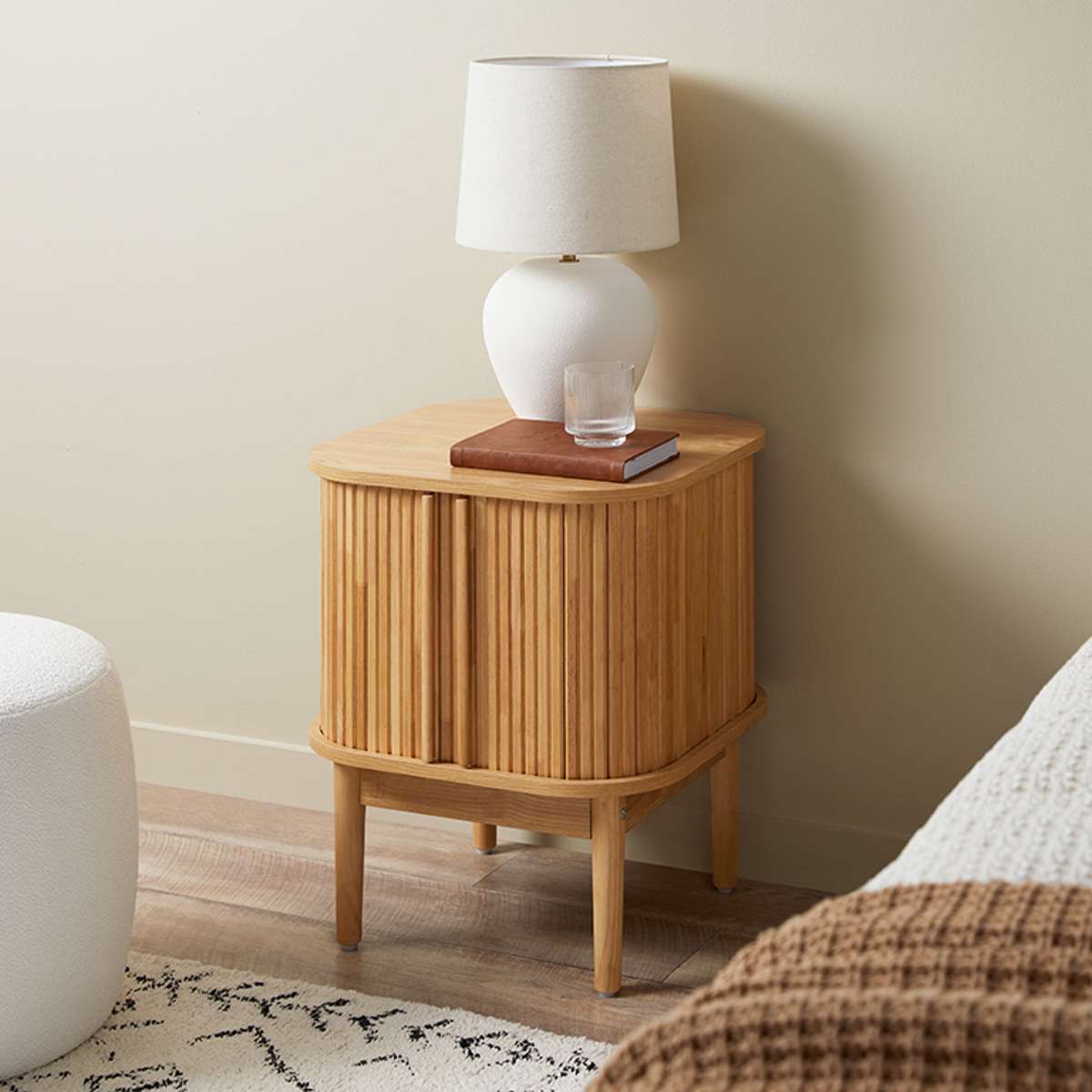 Maeve Bedside Table - Natural - Mocka New Zealand