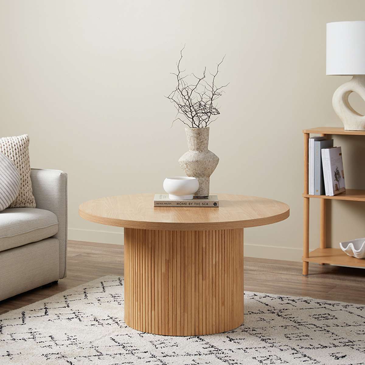 Maeve Round Coffee Table - Natural - Mocka New Zealand