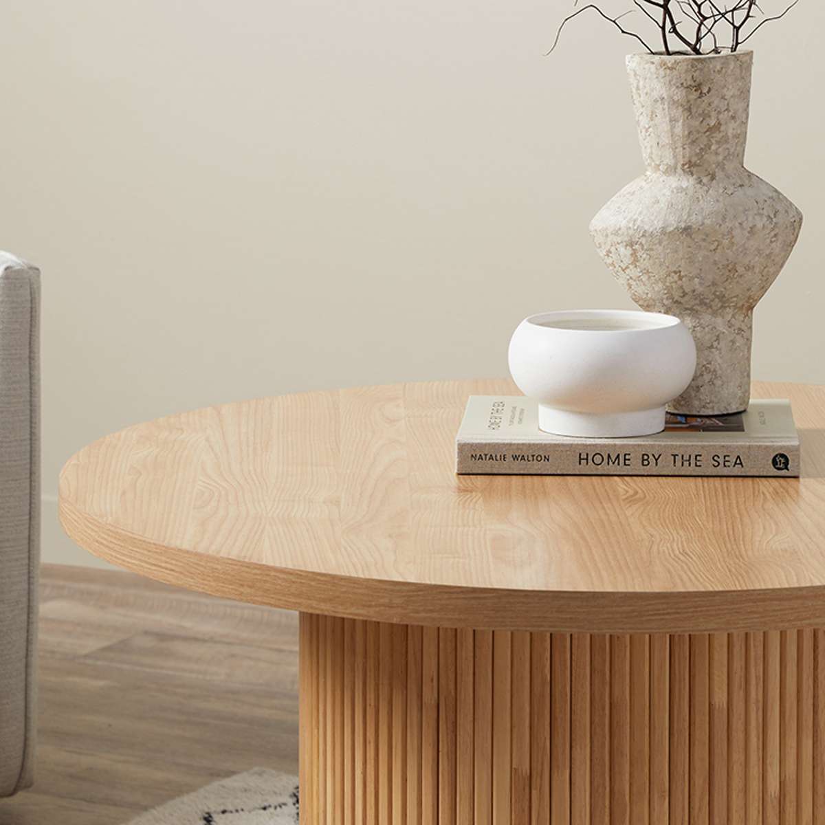 Maeve Round Coffee Table - Natural - Mocka New Zealand