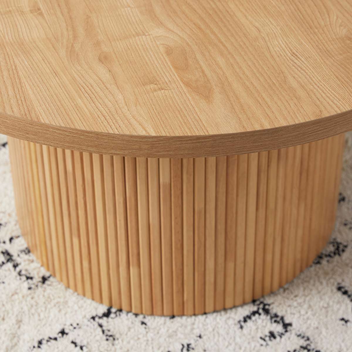 Maeve Round Coffee Table - Natural - Mocka New Zealand