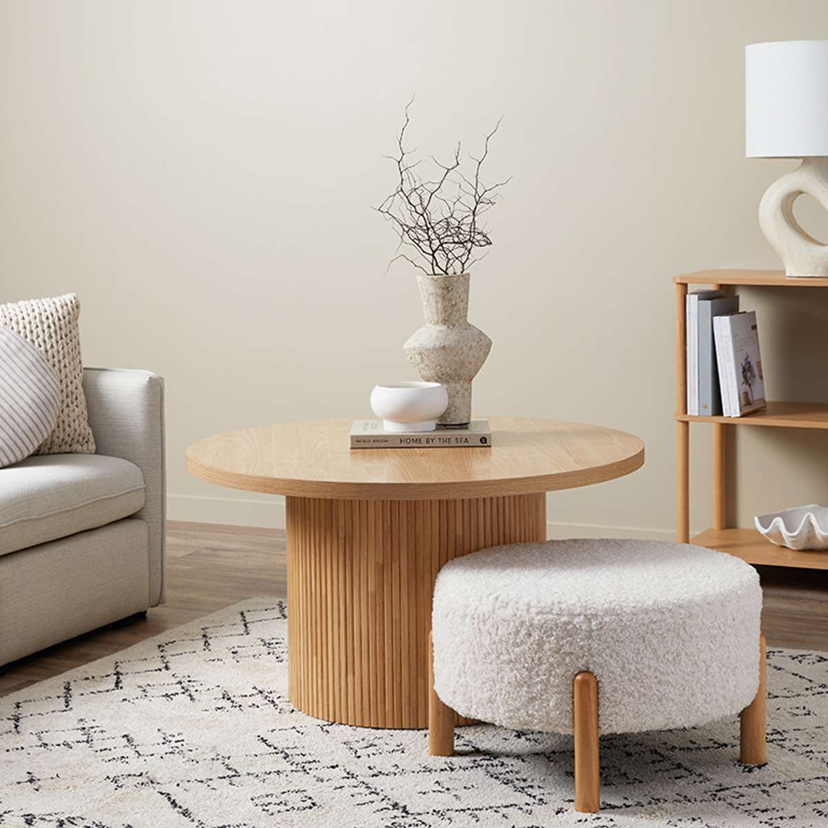 Maeve Round Coffee Table - Natural - Mocka New Zealand