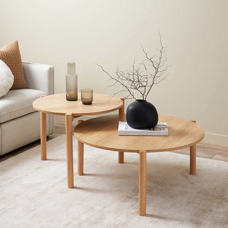 Blair Round Nesting Coffee Tables - Mocka New Zealand