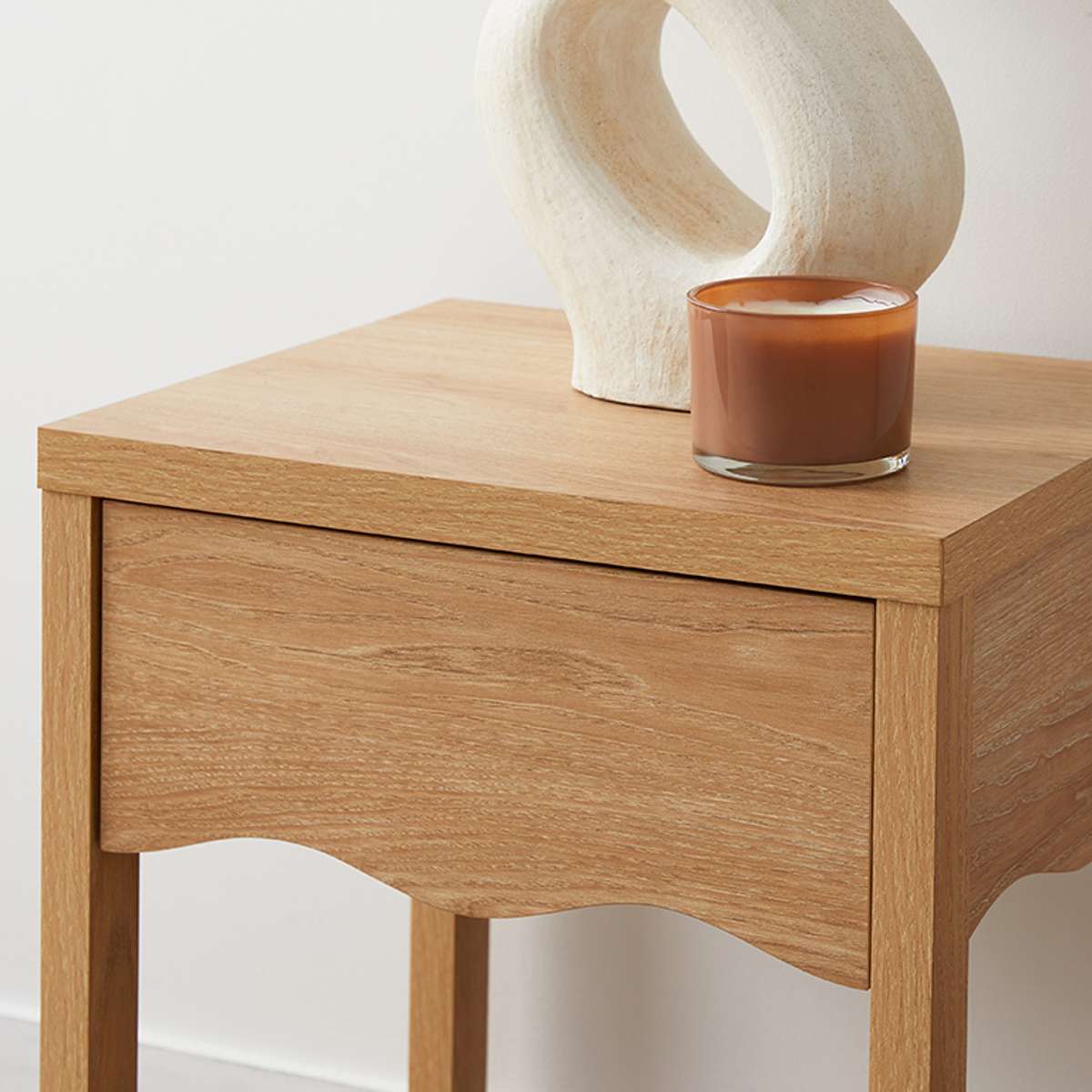 Malena Bedside Table - Natural - Mocka New Zealand