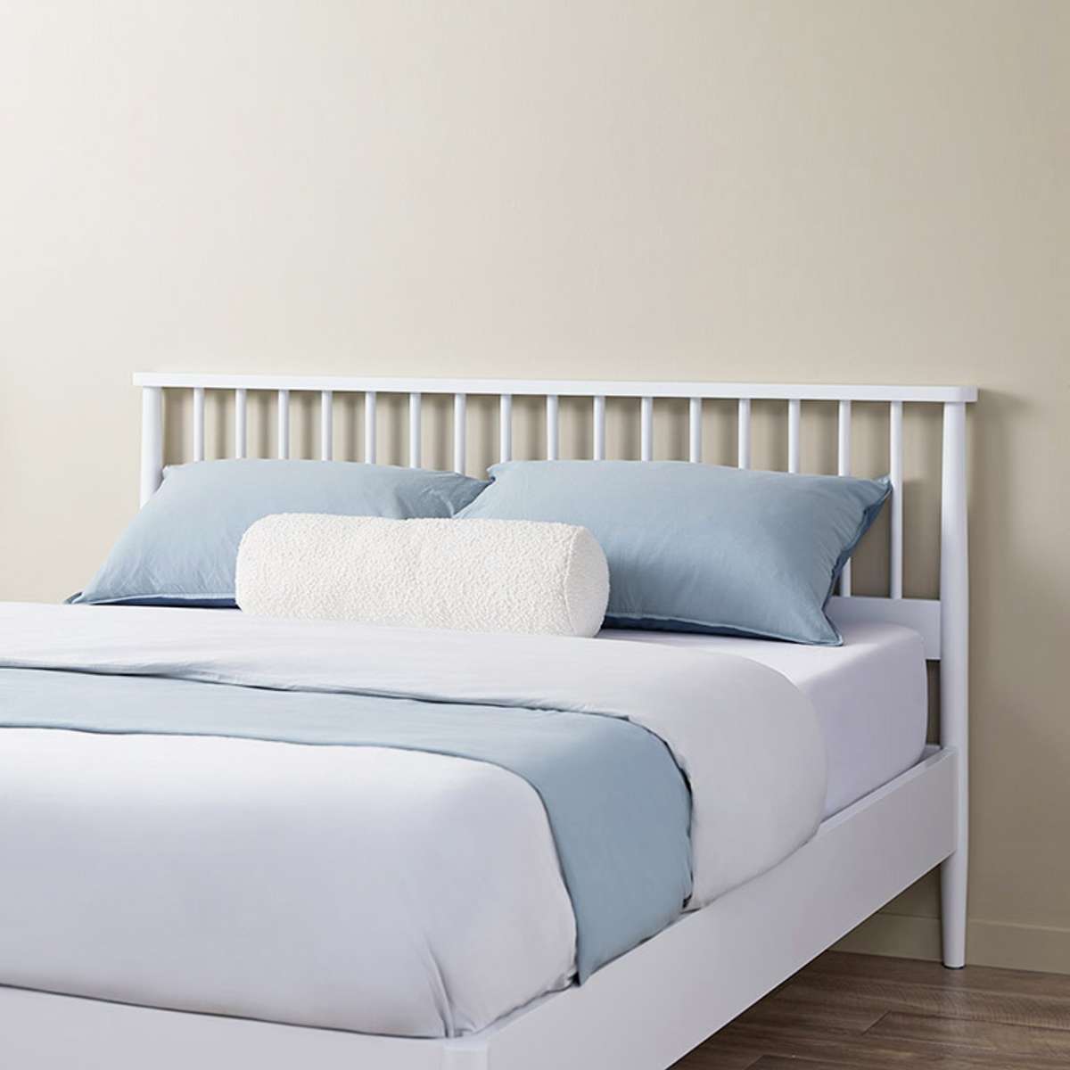 Napier Queen Bed - White - Mocka New Zealand