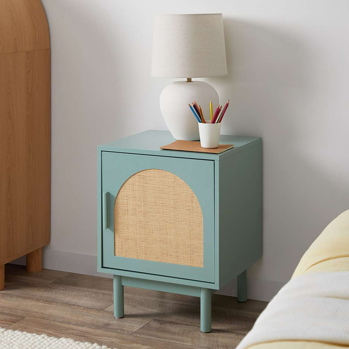 Pippin Bedside Table - Green - Mocka New Zealand