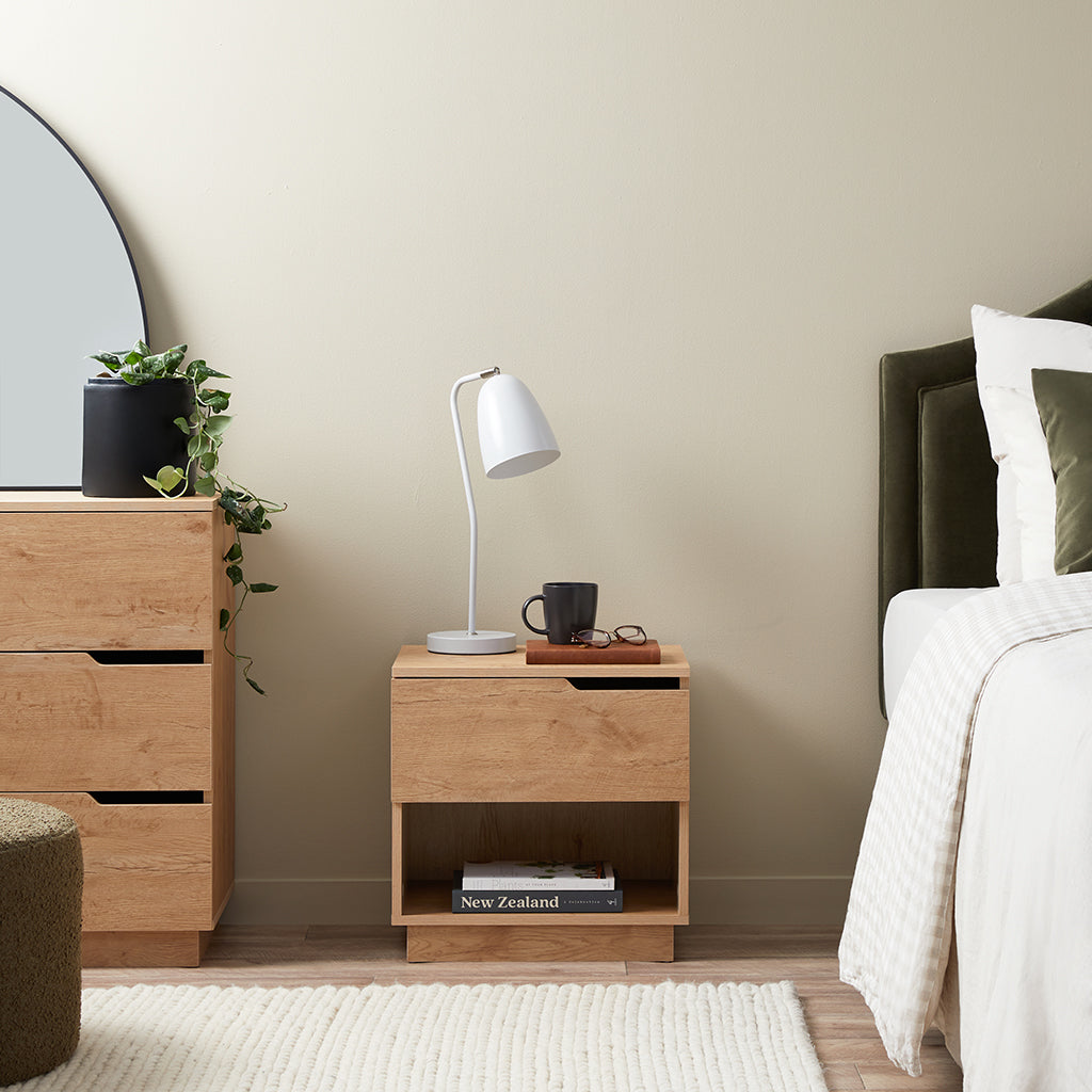 Zack Bedside Table - Natural - Mocka New Zealand