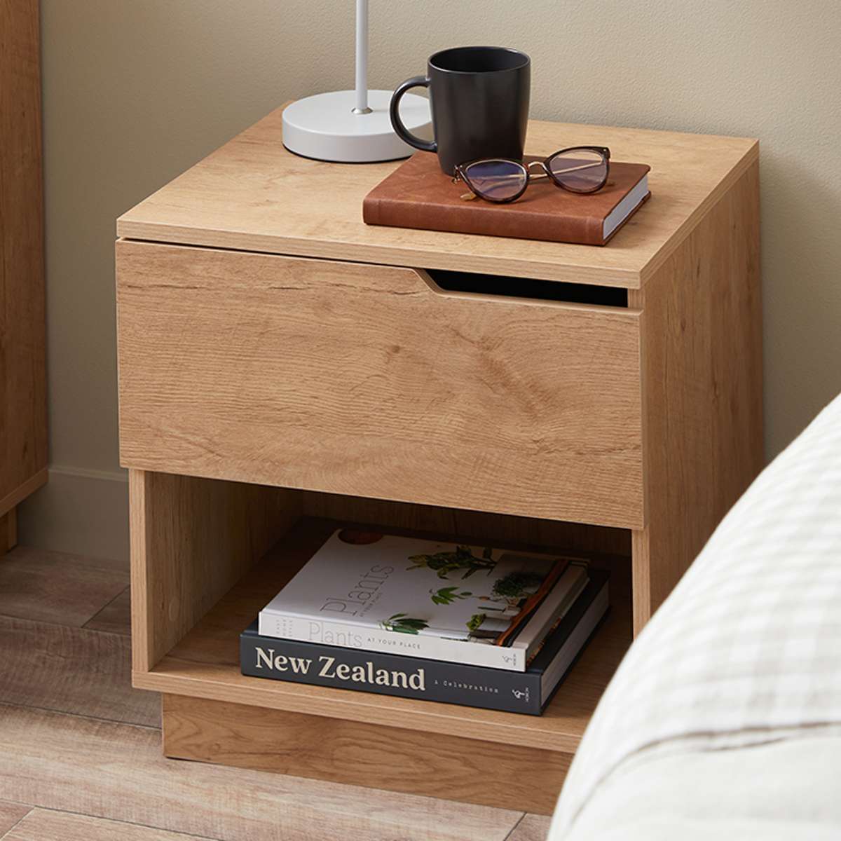 Zack Bedside Table - Natural - Mocka New Zealand