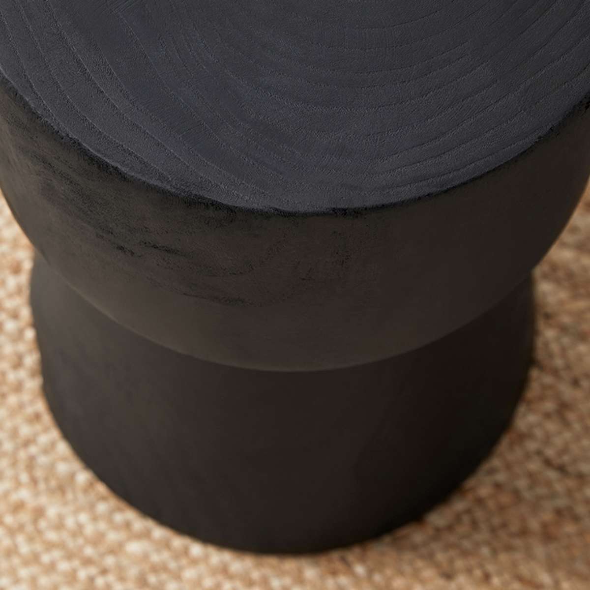 Frederick Wooden Side Table - Black - Mocka New Zealand