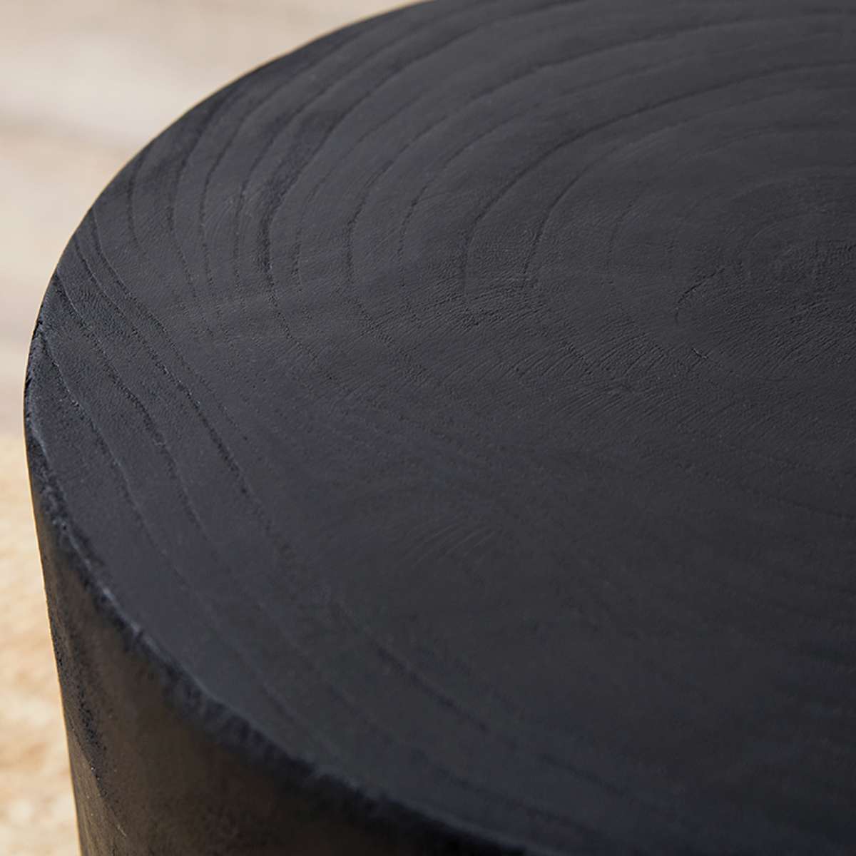 Frederick Wooden Side Table - Black - Mocka New Zealand