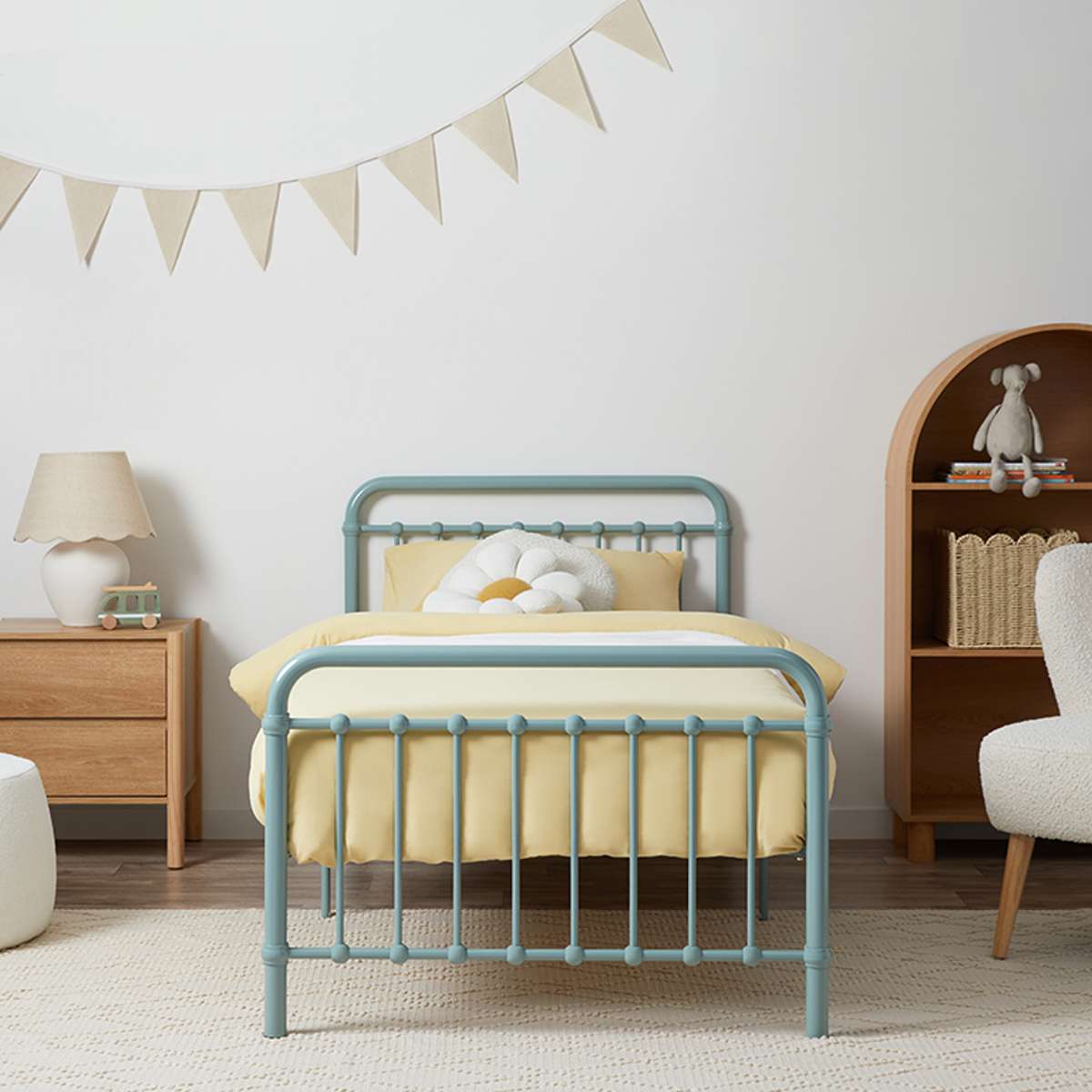 Sonata Bed - Single - Sage Green - Mocka New Zealand