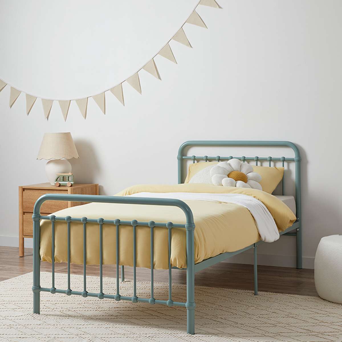 Sonata Bed - Single - Sage Green - Mocka New Zealand