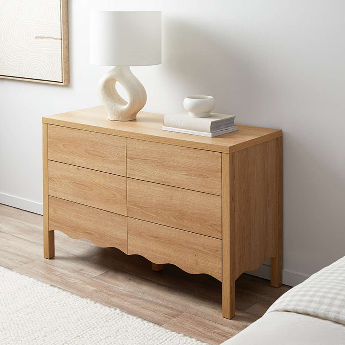 Malena Six Drawer - Natural - Mocka New Zealand