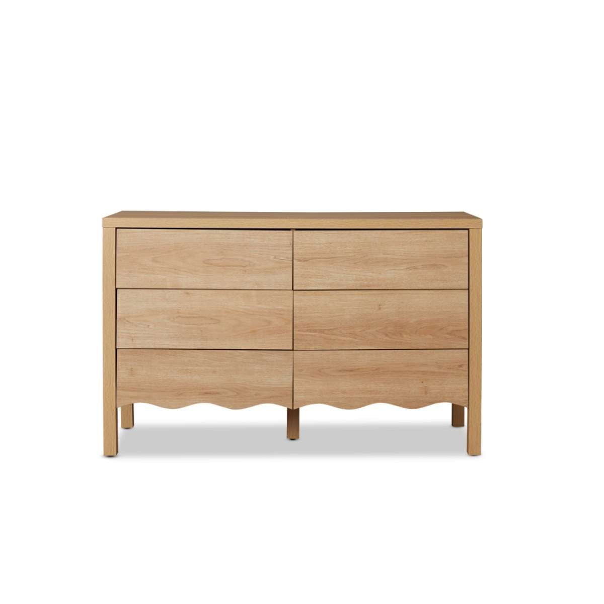 Malena Six Drawer - Natural - Mocka New Zealand