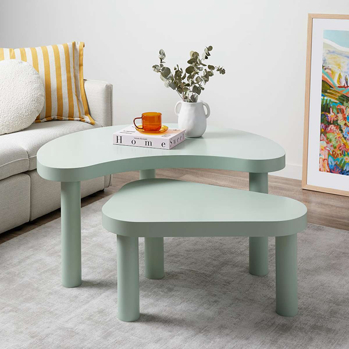 Billy Nesting Coffee Table - Sage - Mocka New Zealand