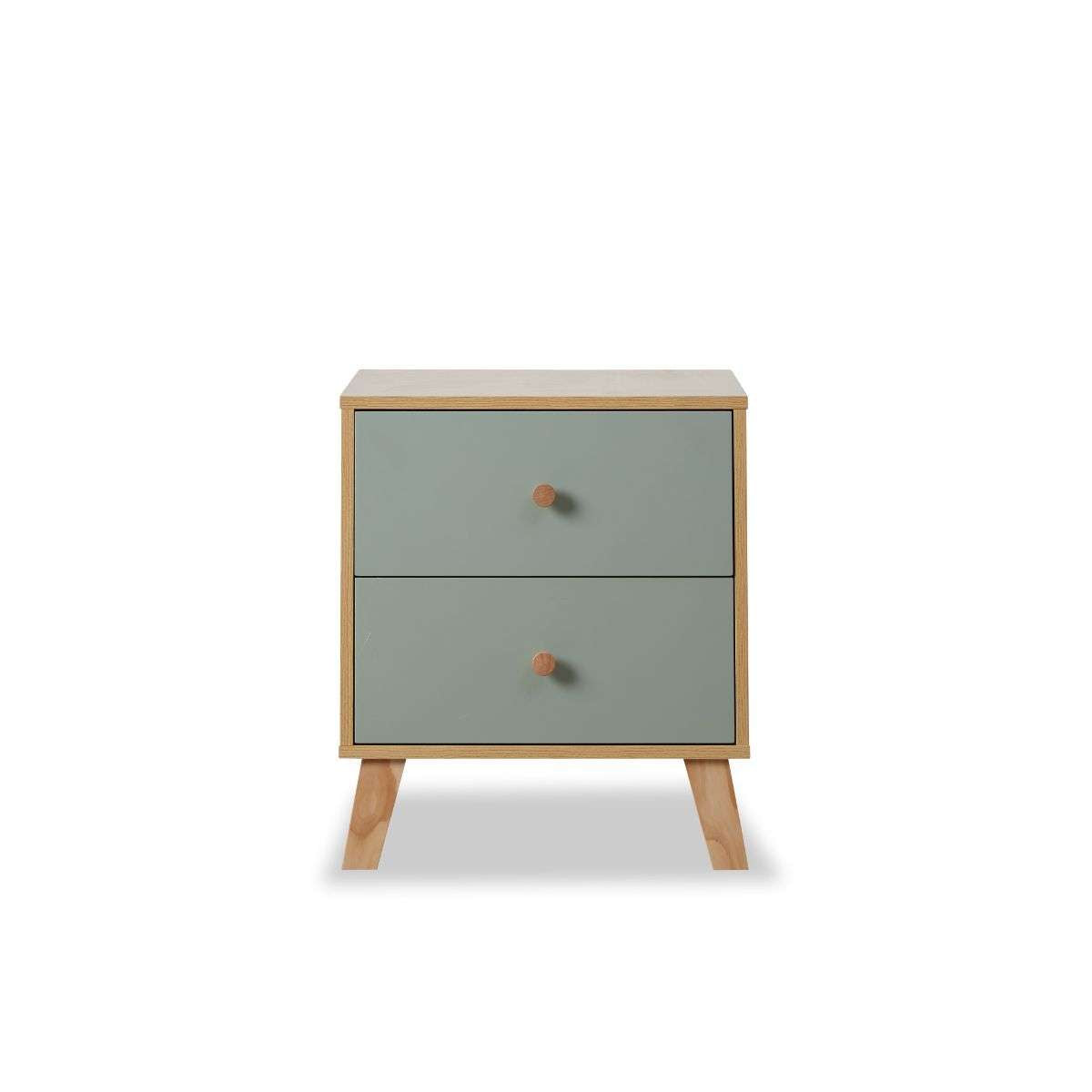 Aspen Bedside Table - Sage Green - Mocka New Zealand