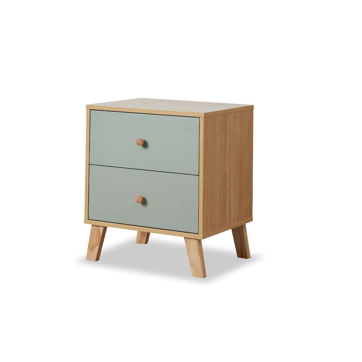 Aspen Bedside Table - Sage Green - Mocka New Zealand