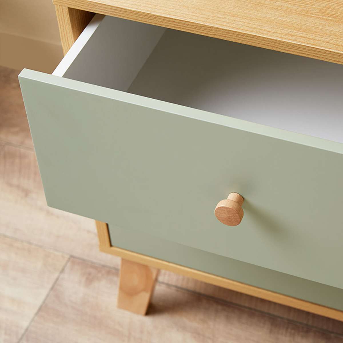 Aspen Bedside Table - Sage Green - Mocka New Zealand