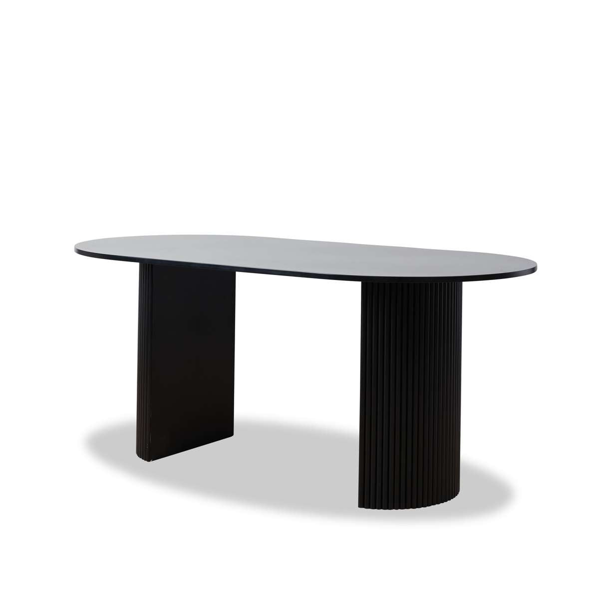 Eve 6 Seater Dining Table - Black - Mocka New Zealand