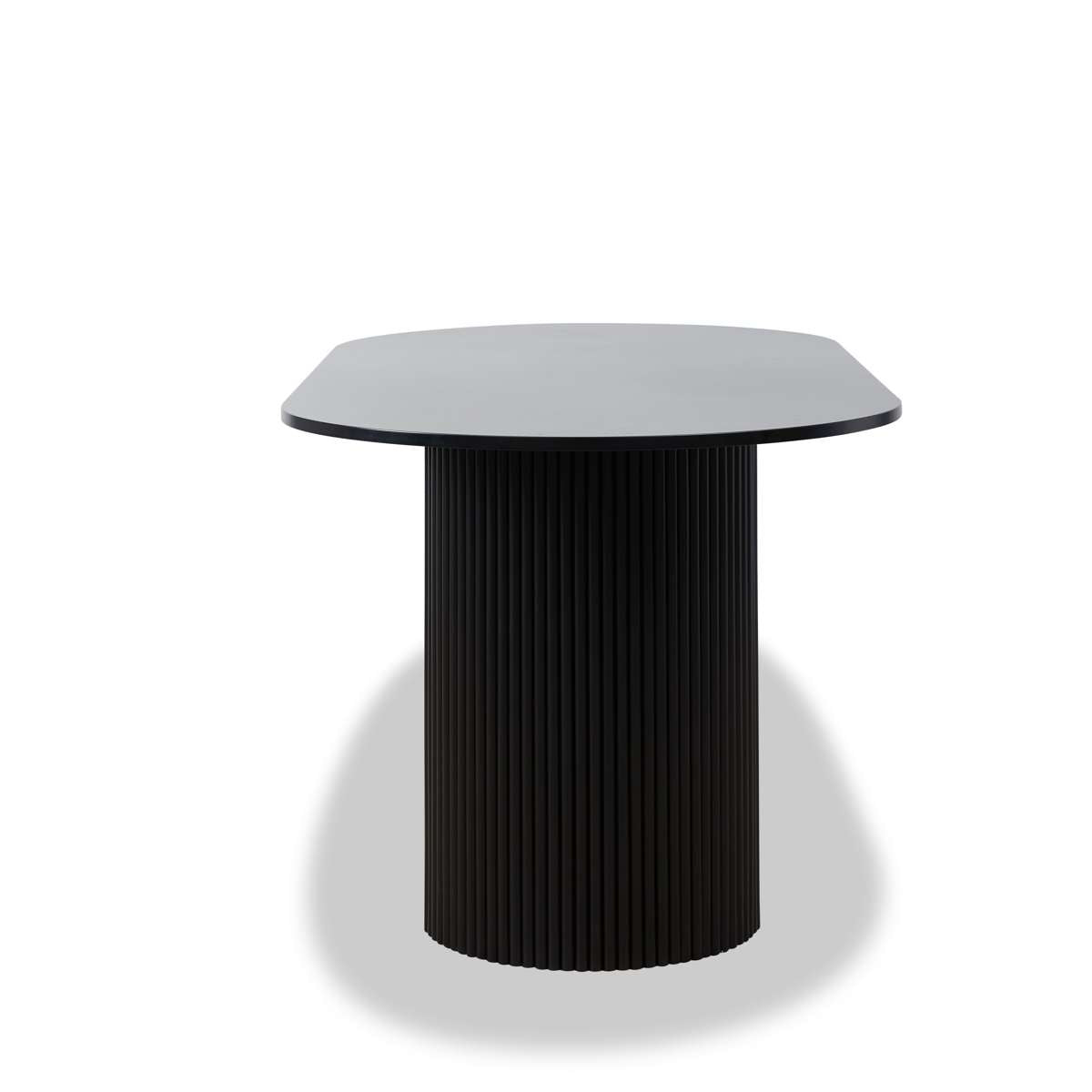 Eve 6 Seater Dining Table - Black - Mocka New Zealand