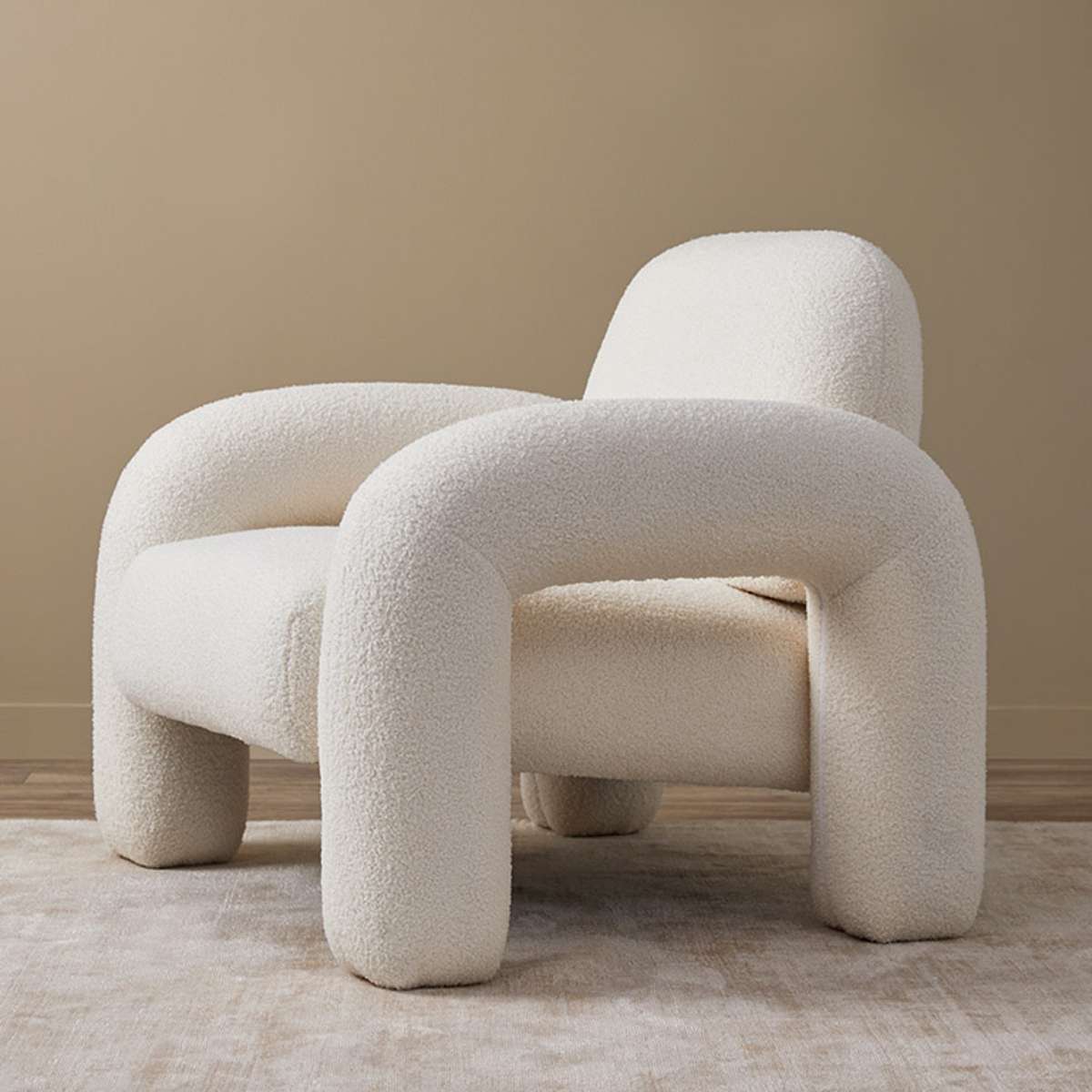 Felix Teddy Occasional Chair - Cream - Mocka New Zealand