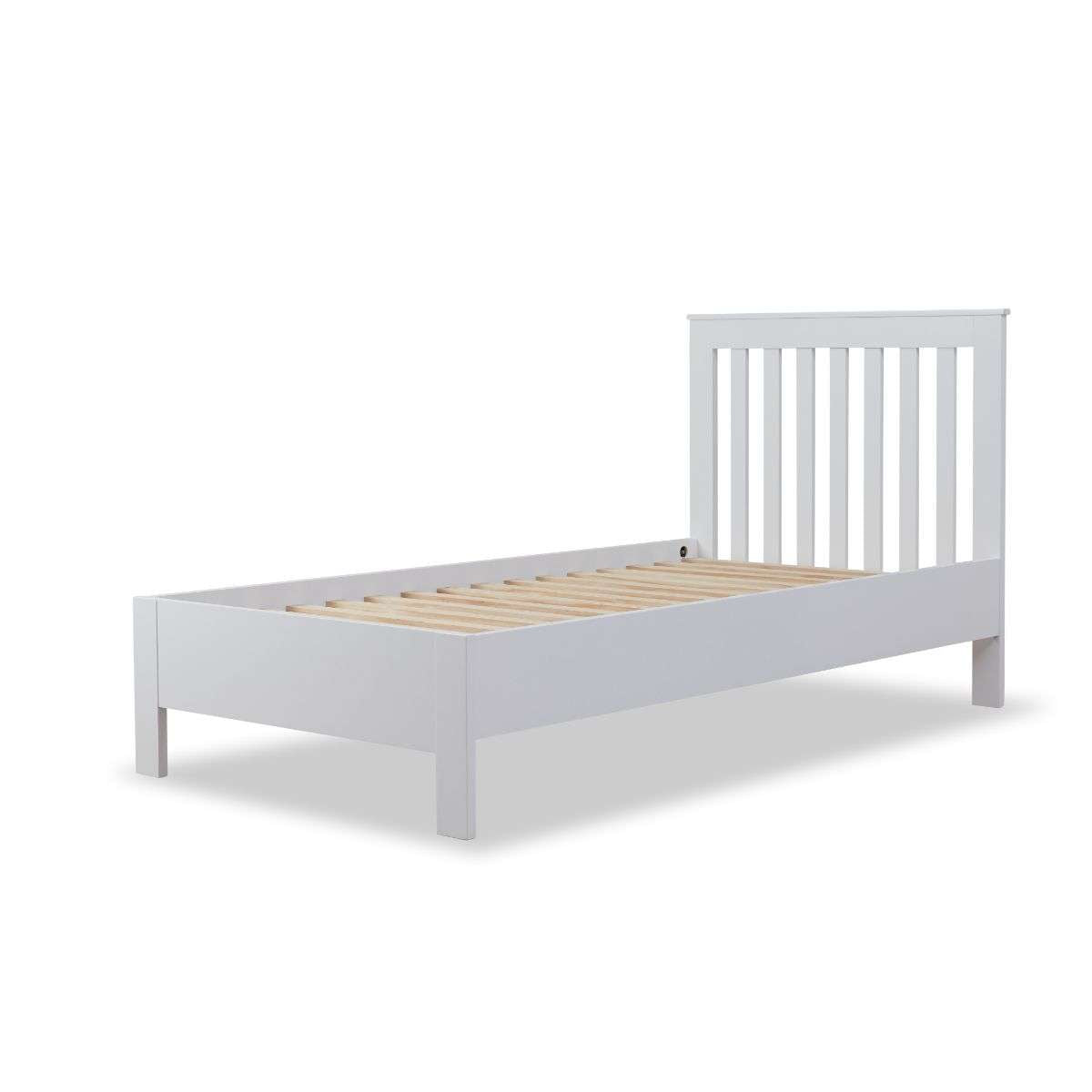 Hamptons King Single Bed - White - Mocka New Zealand