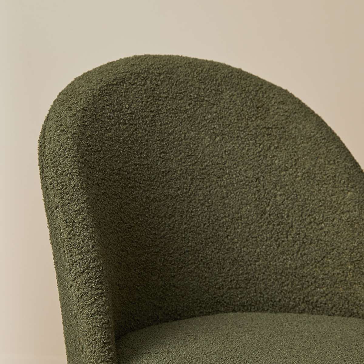 Londyn Dining Chairs - Set of 2 - Green Boucle - Mocka New Zealand