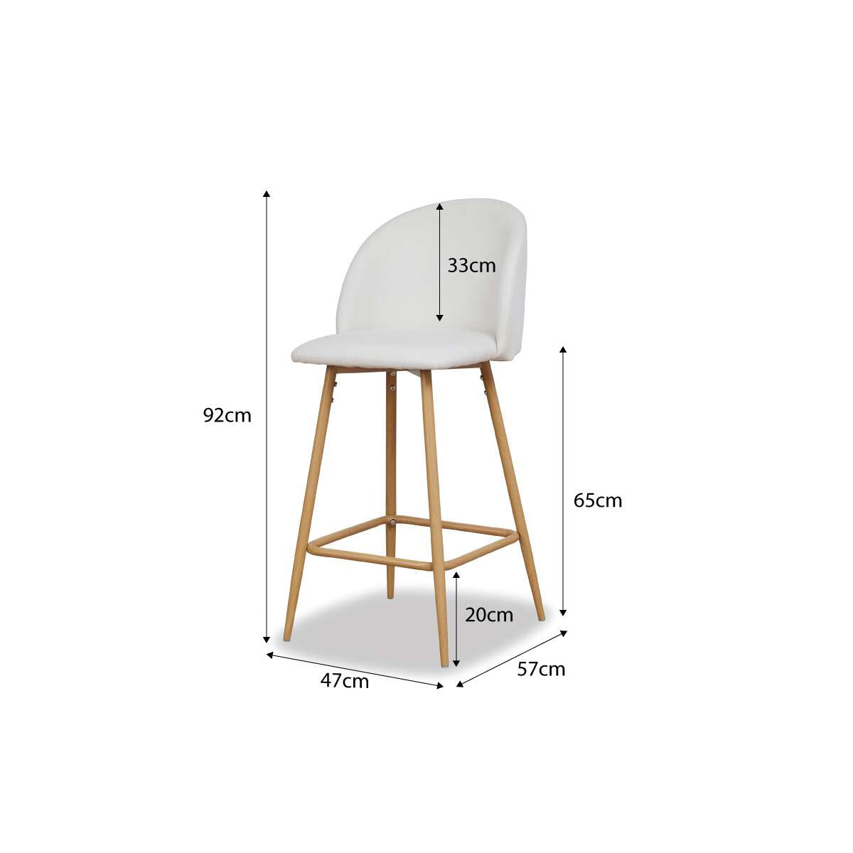 Londyn Barstool - Natural - Mocka New Zealand