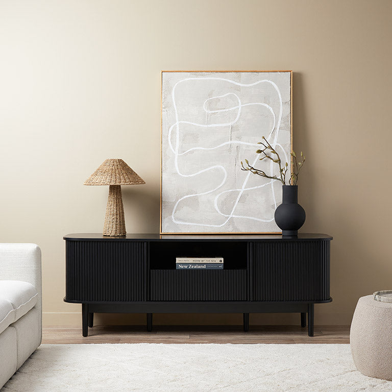 Maeve Entertainment Unit Black | Living Room Storage