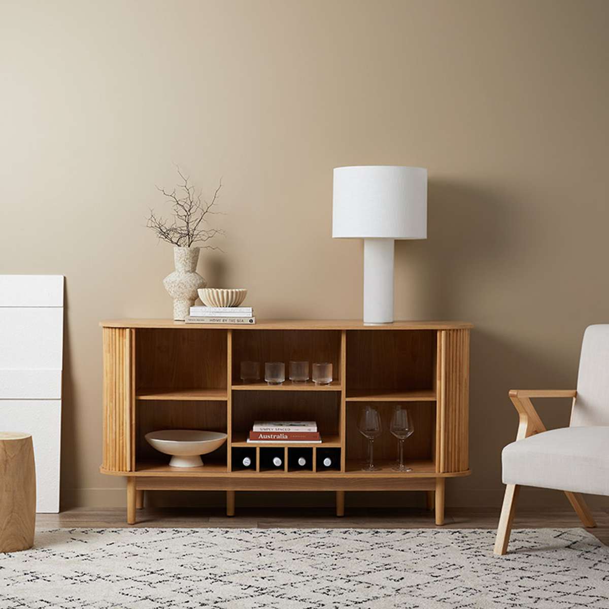 Maeve Natural Buffet: Elegant Storage by Mocka