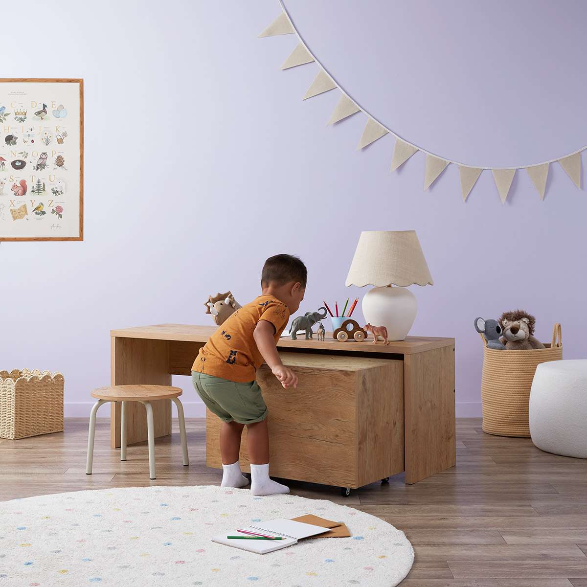 Mini Brixton Play Table with Storage Tub - Mocka New Zealand