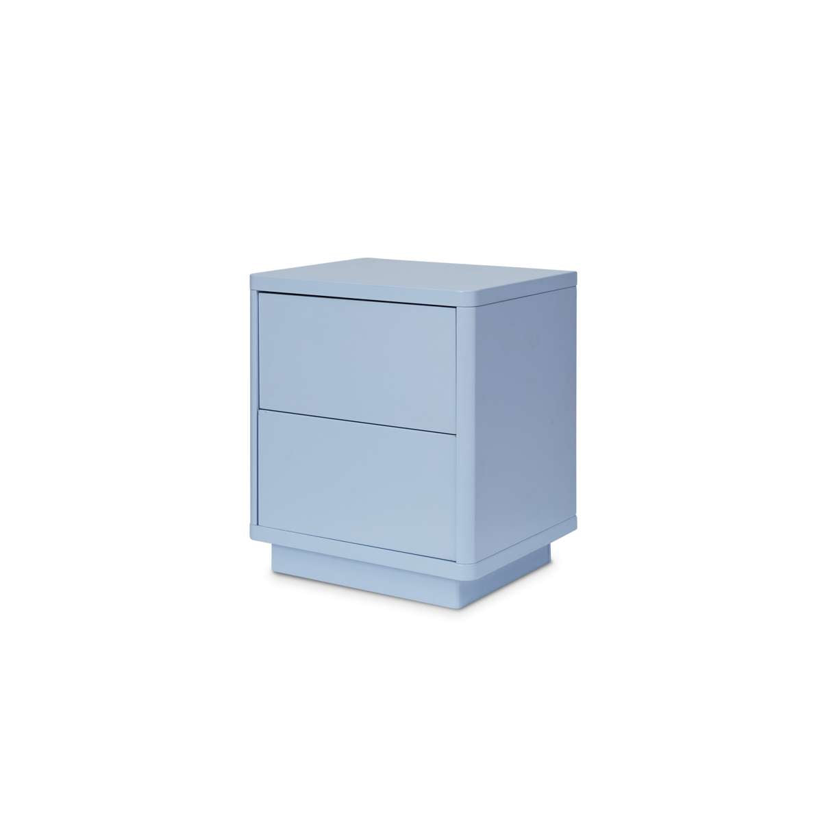 Oslo Two Drawer Bedside Table - Pale Blue - Mocka New Zealand