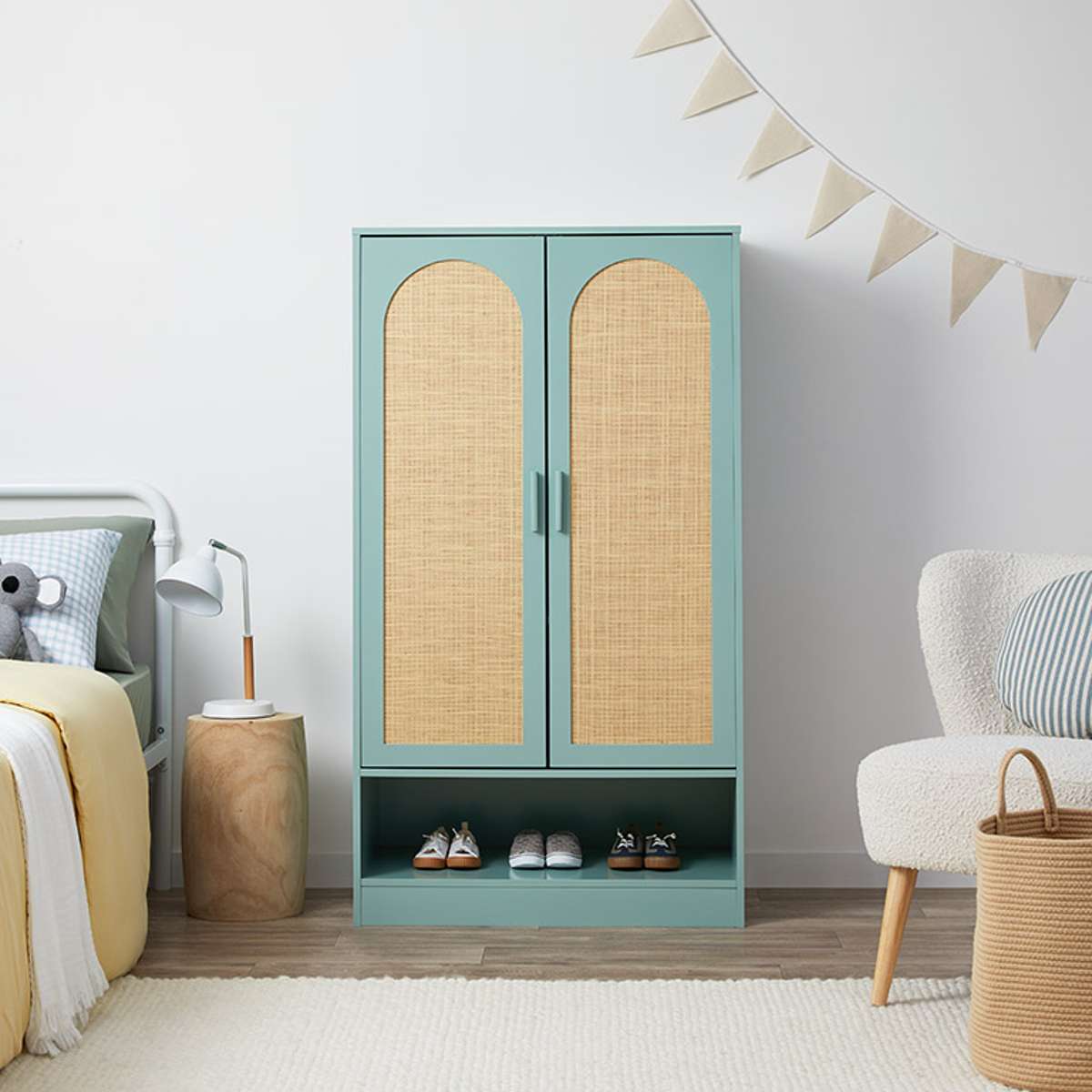 Green Pippin Wardrobe: Shop Bedroom Storage | Mocka