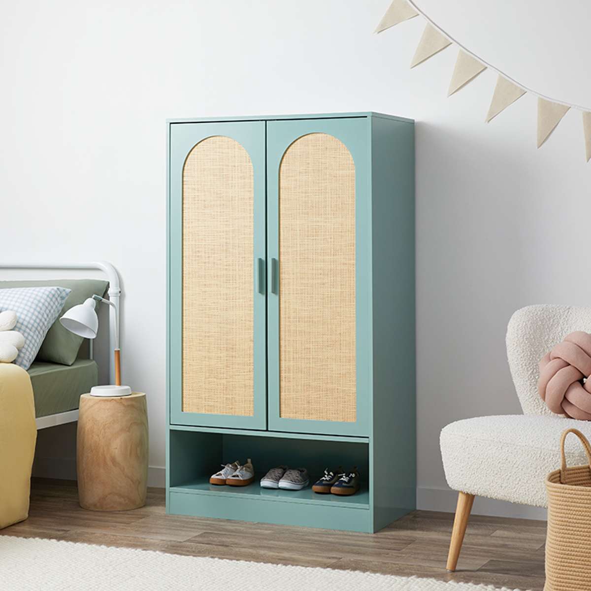 Green Pippin Wardrobe: Shop Bedroom Storage | Mocka