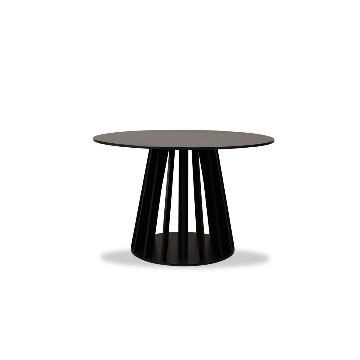 Rune Slatted Four Seater Round Dining Table | Mocka NZ