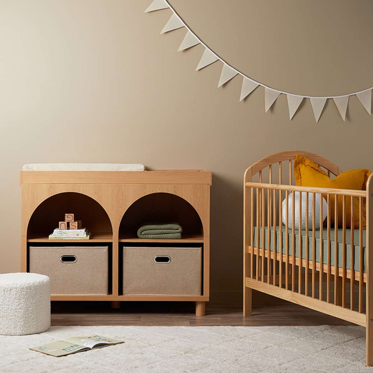 Archie Cot - Natural | Nursery Furniture | Mocka NZ