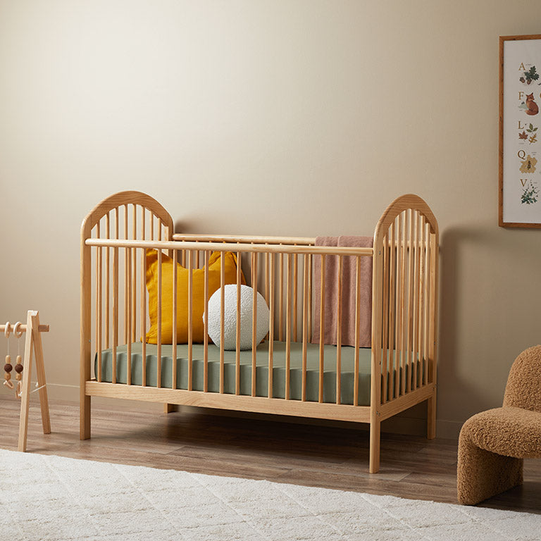 Archie Cot Natural Nursery Furniture Mocka NZ