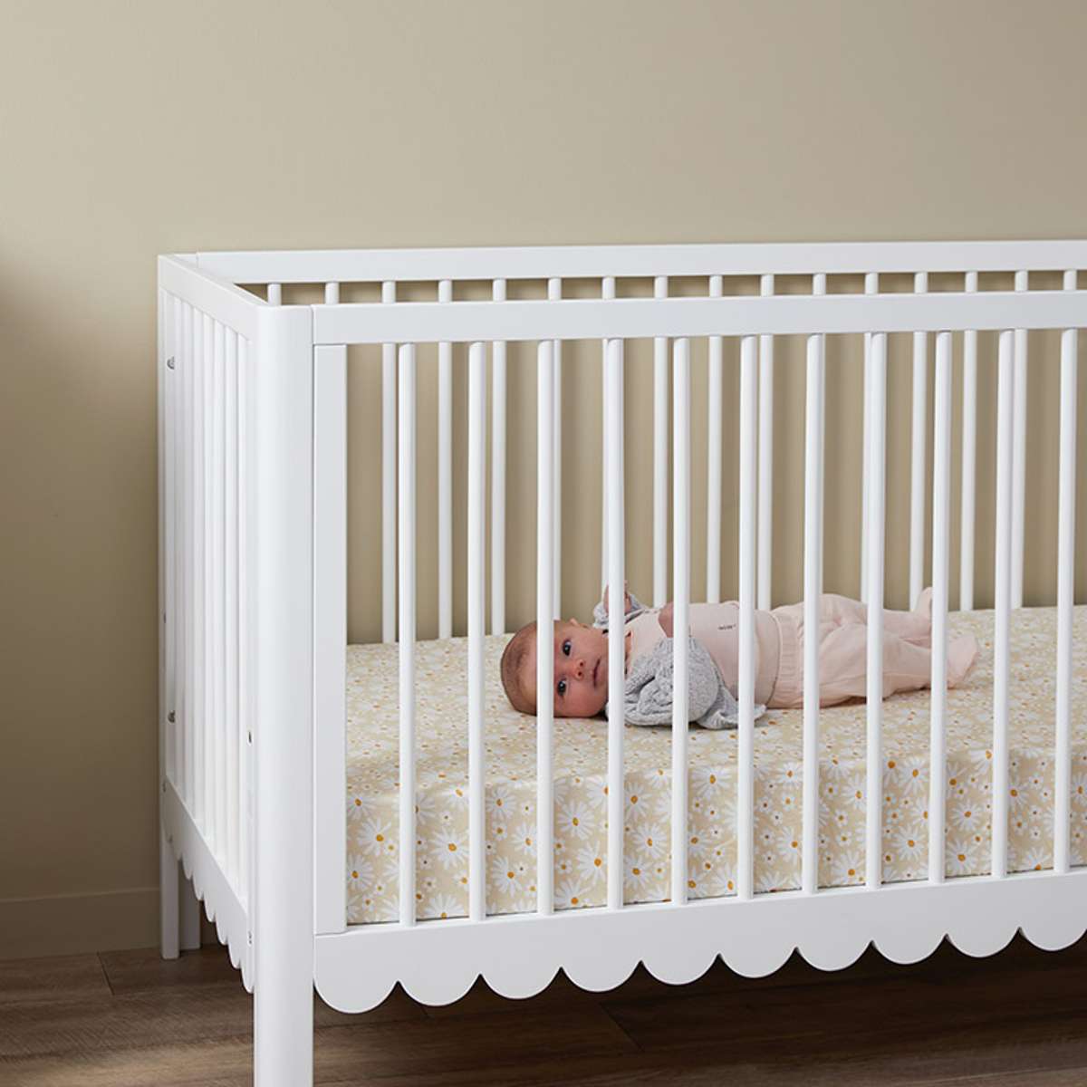 Maisie Scalloped Cot | Nursery Furniture | Mocka NZ