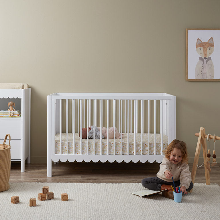 Maisie Scalloped Cot | Nursery Furniture | Mocka NZ