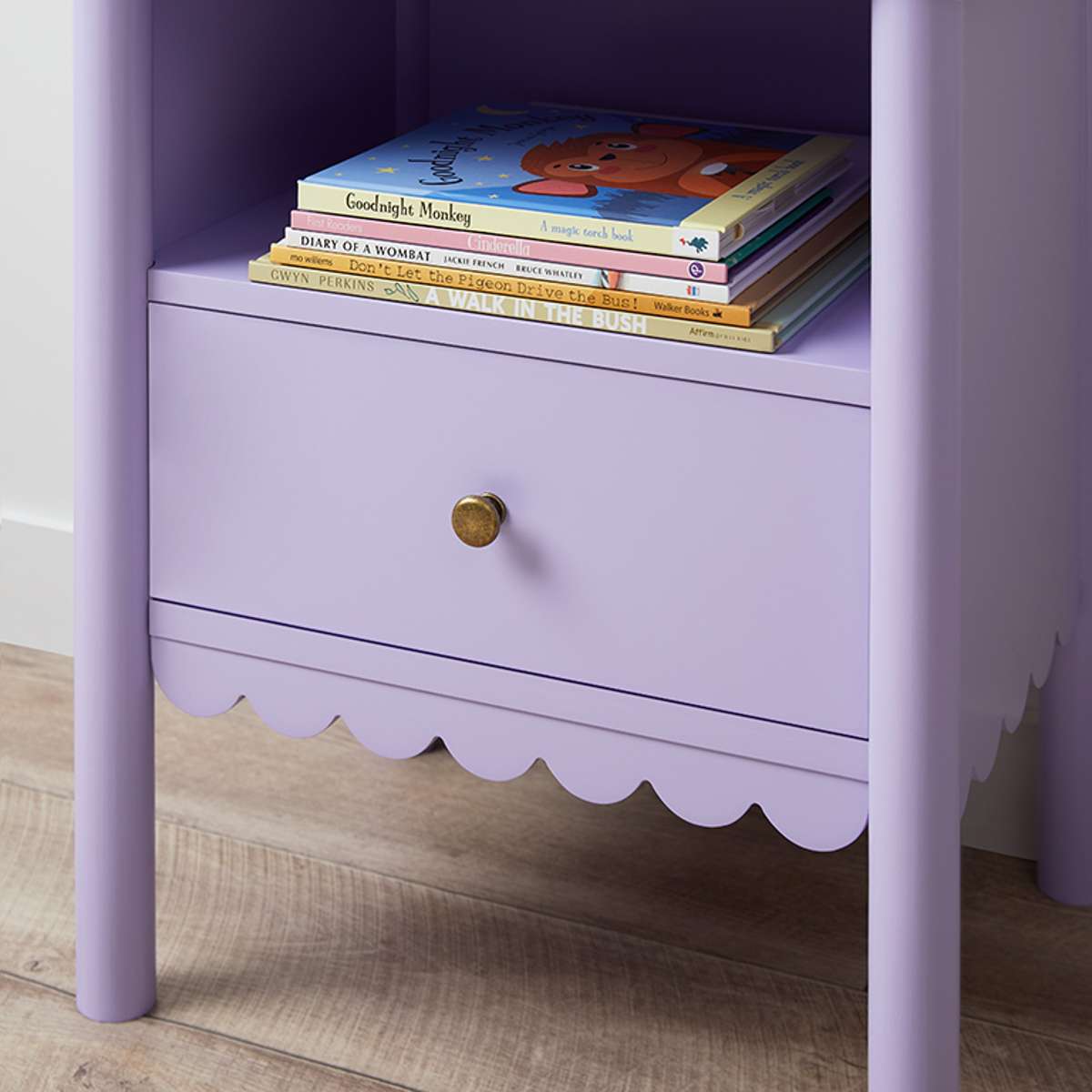 Maisie Scalloped Bedside Table | Shop Bedsides | Mocka