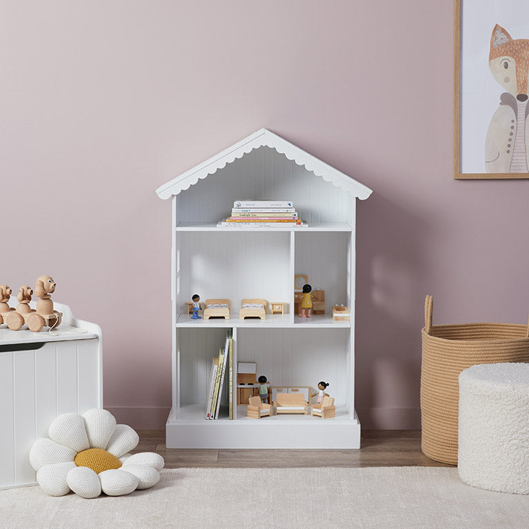 Scalloped Dollhouse Bookshelf - Mocka New Zealand