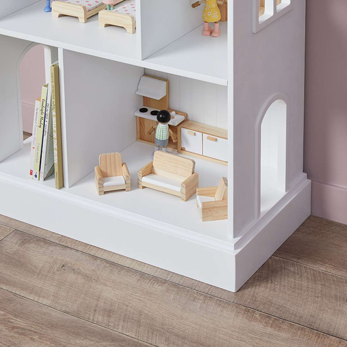 Scalloped Dollhouse Bookshelf - Mocka New Zealand