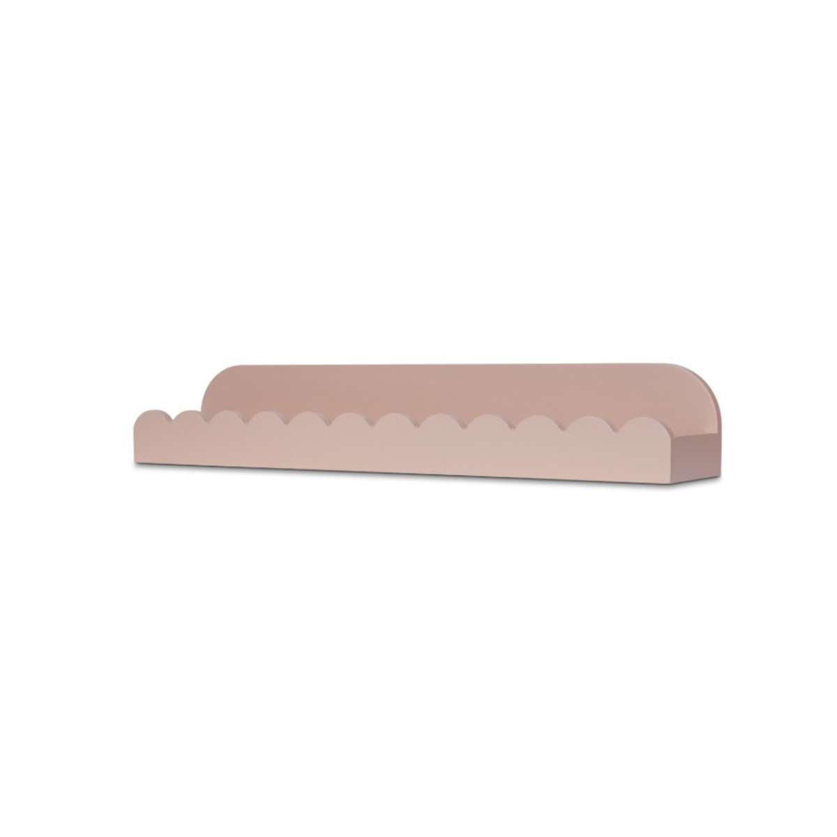 Sarah Scalloped Wall Shelf - Pink - Mocka New Zealand