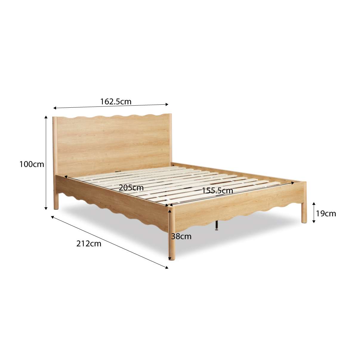 Malena Queen Bed - Natural - Mocka New Zealand