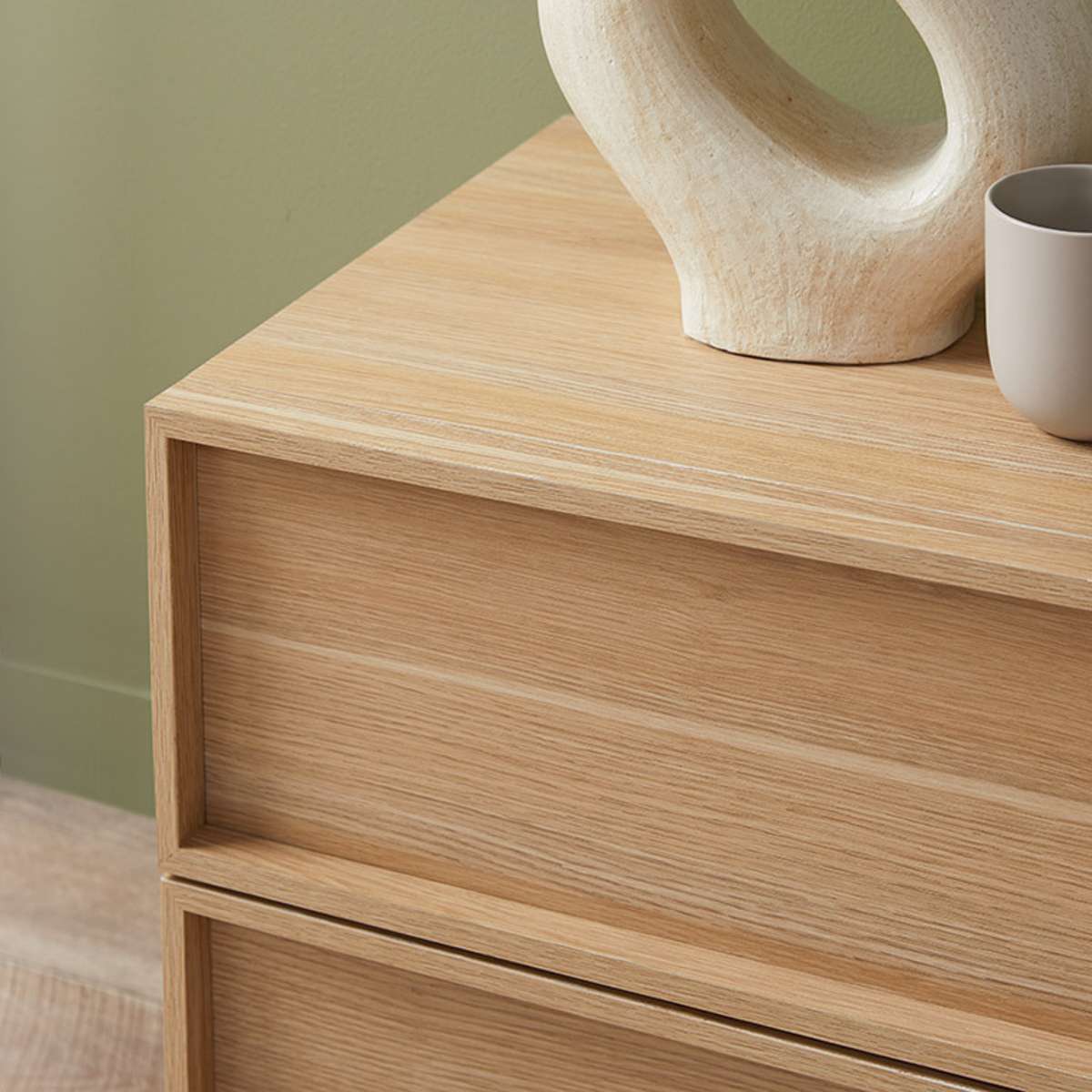 Osaka Bedside Table - Natural - Mocka New Zealand