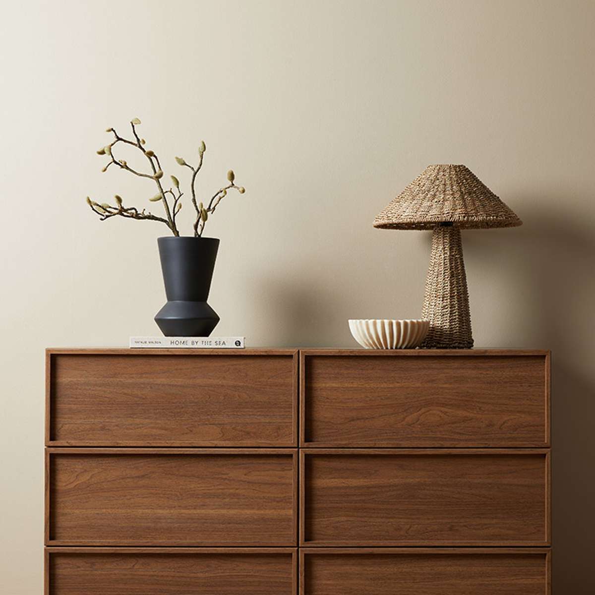 Osaka Six Drawer - Walnut - Mocka New Zealand