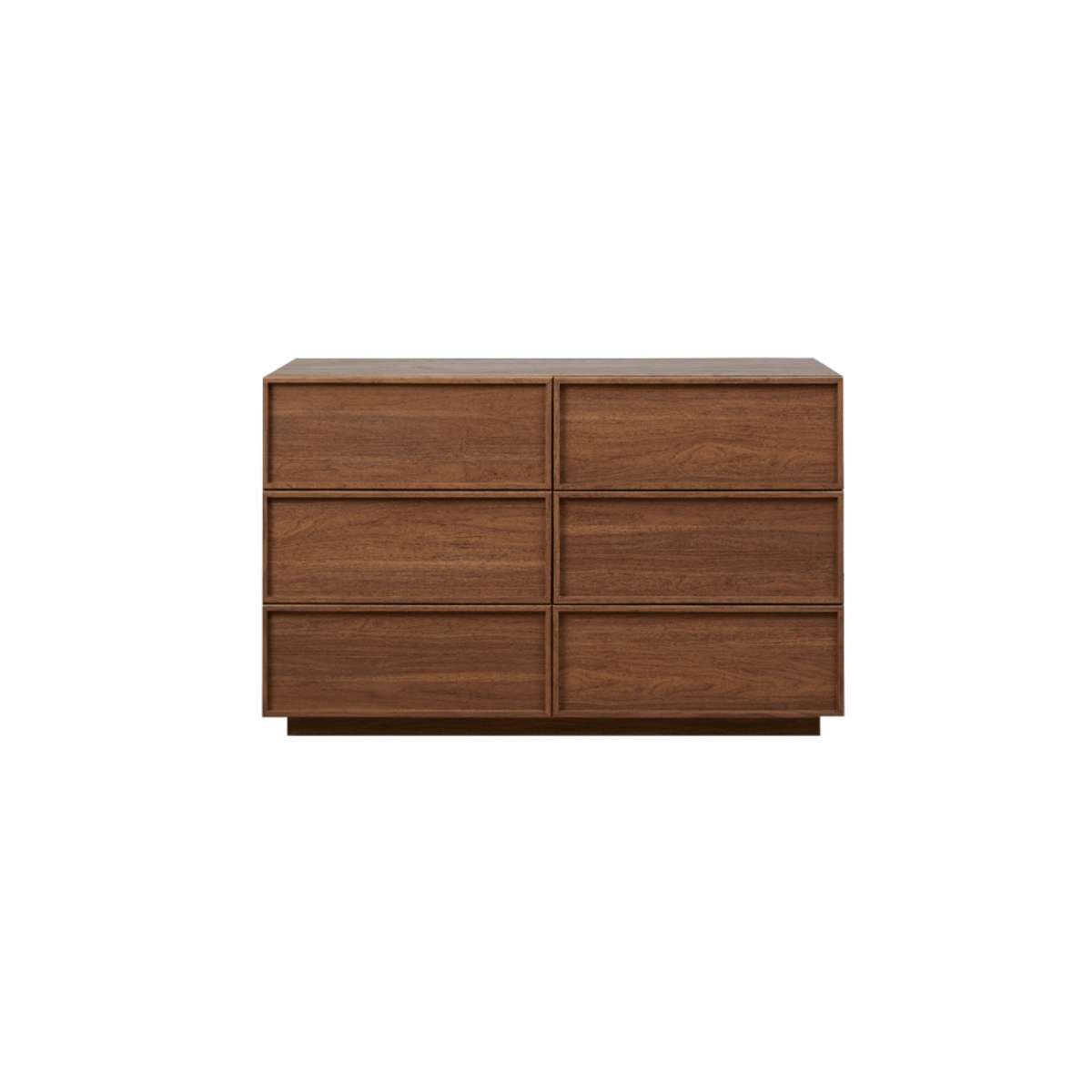 Osaka Six Drawer - Walnut - Mocka New Zealand